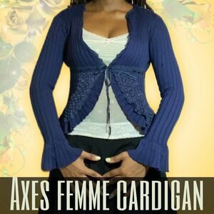 Axes femme Blue and Navy Cardigan